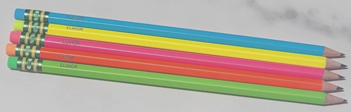 5 pack Personalized Ticonderoga Pencils