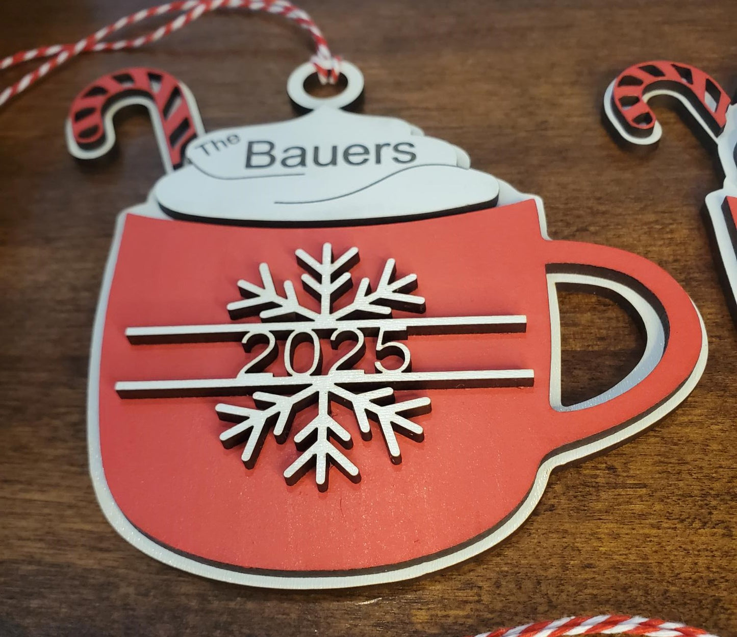 Personalized Family Hot Cocoa Mug Christmas Ornament