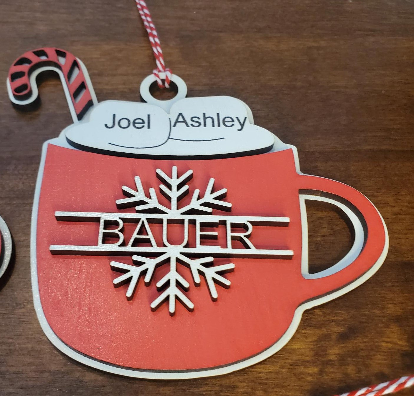 Personalized Family Hot Cocoa Mug Christmas Ornament