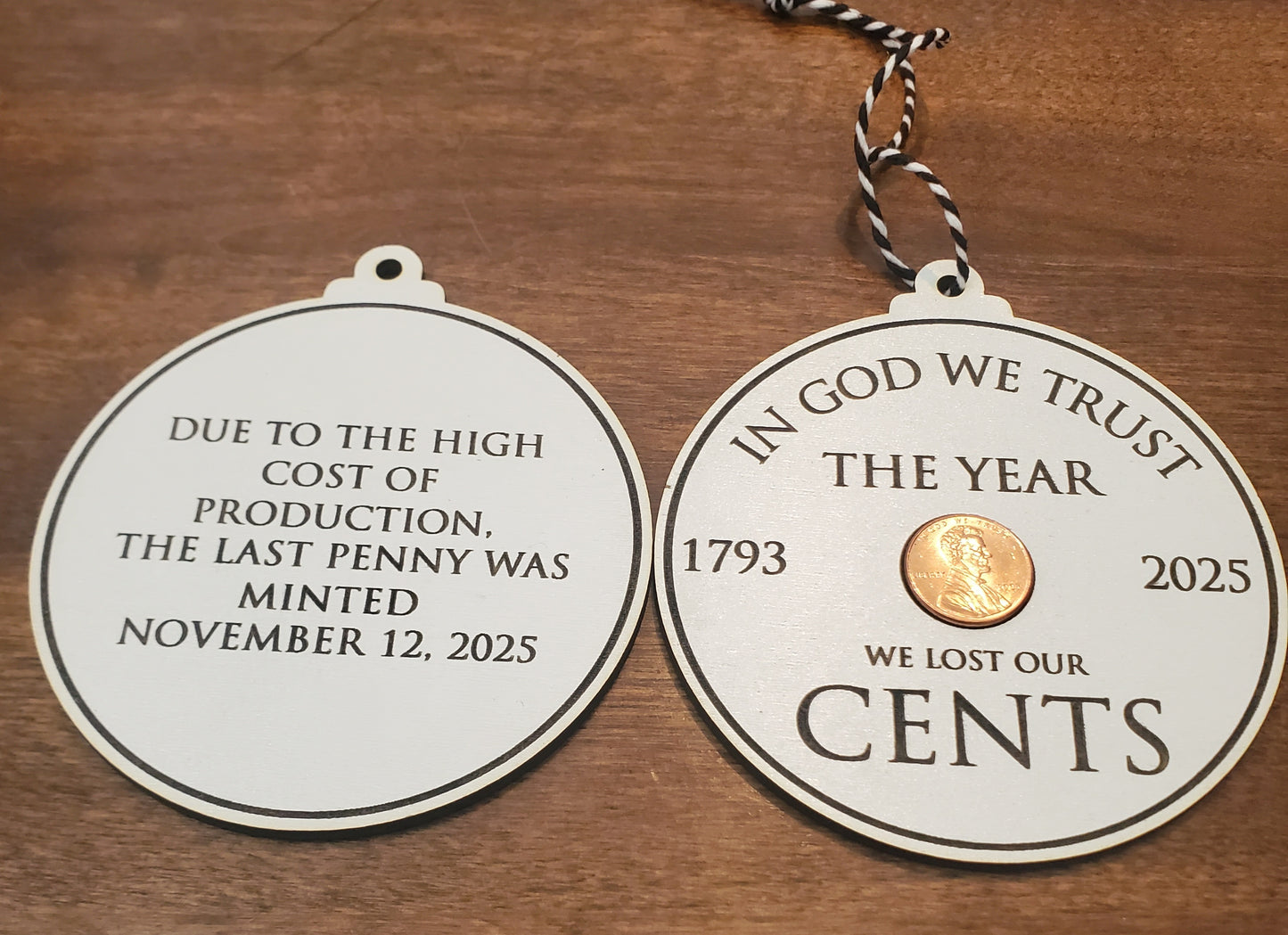 Historic Penny Ornament