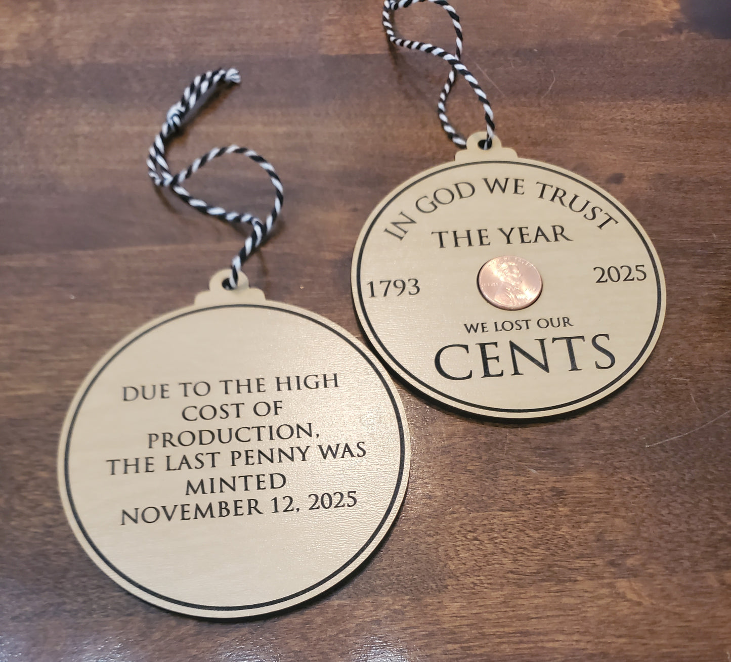 Historic Penny Ornament