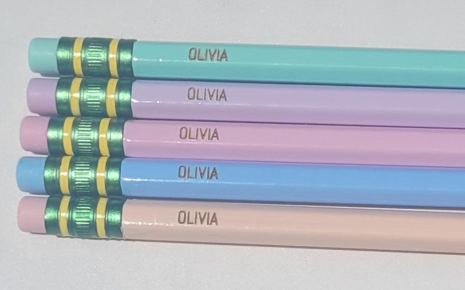5 pack Personalized Ticonderoga Pencils