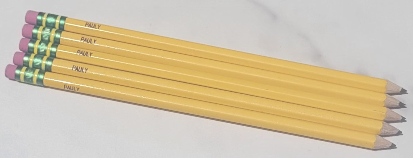 5 pack Personalized Ticonderoga Pencils