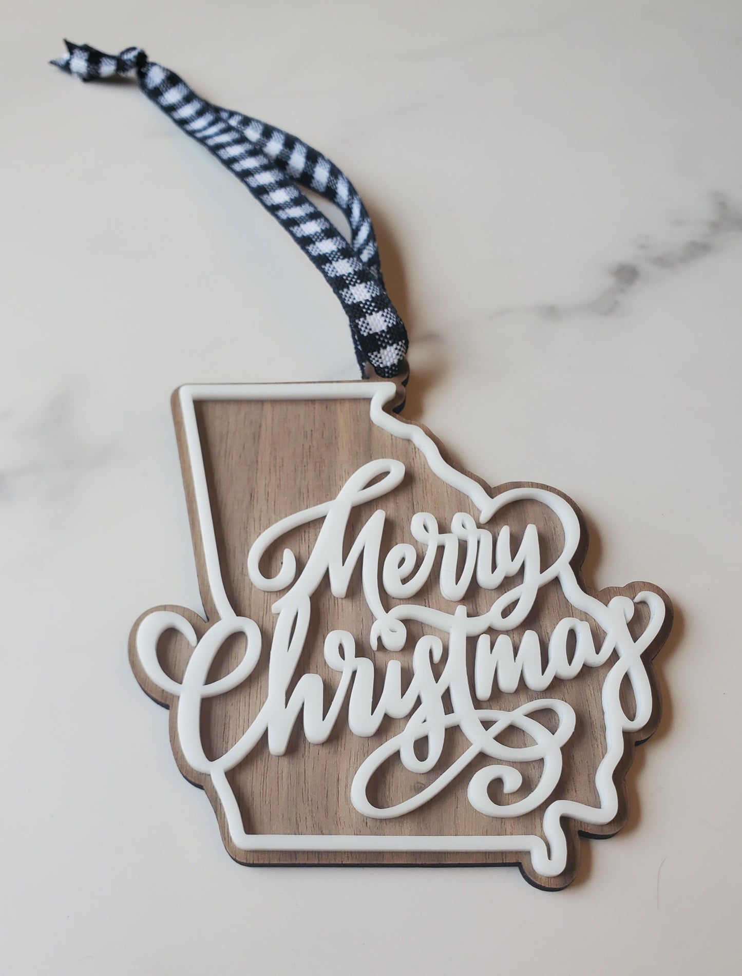 Georgia - Merry Christmas Ornament
