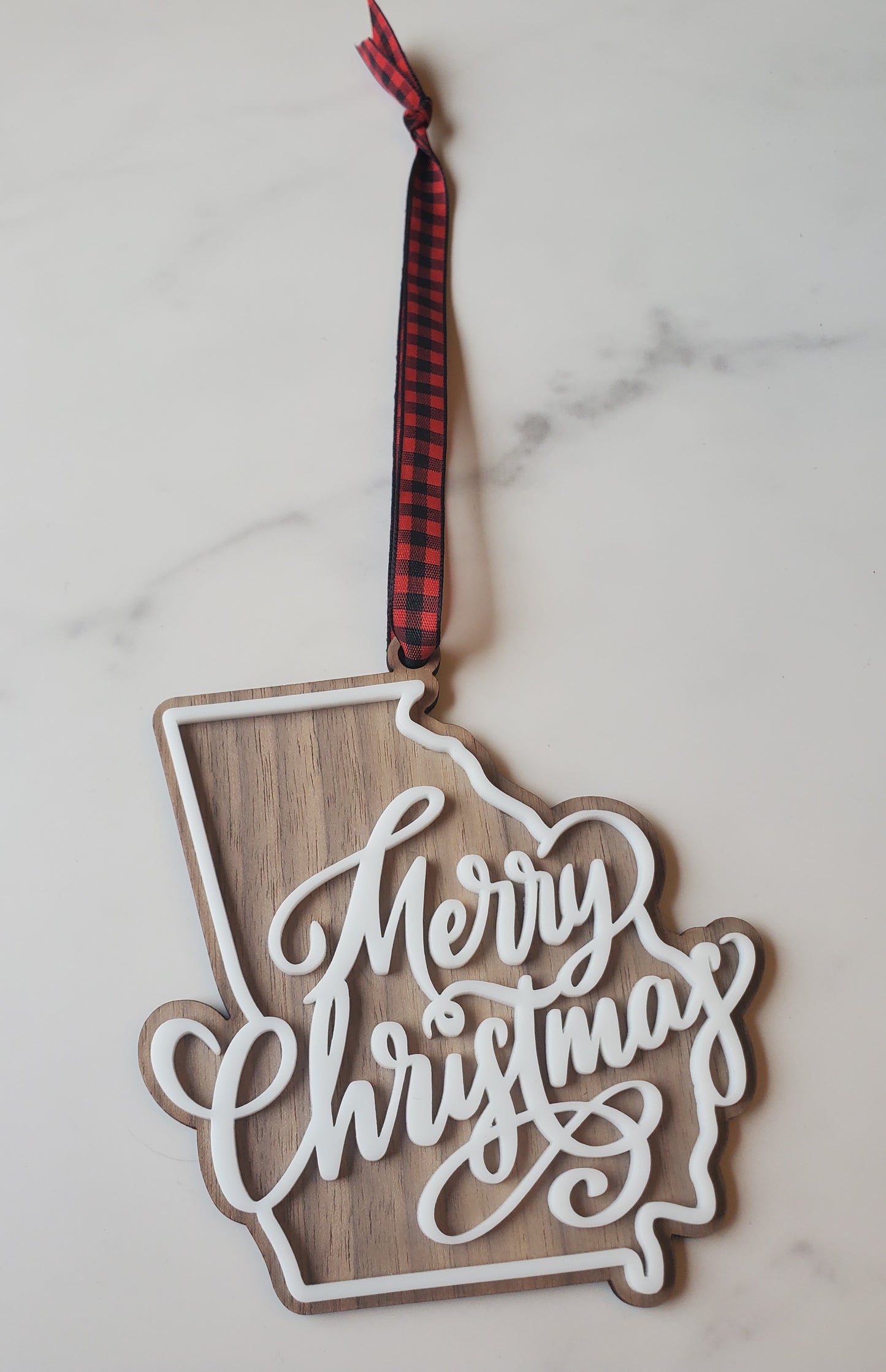 Georgia - Merry Christmas Ornament