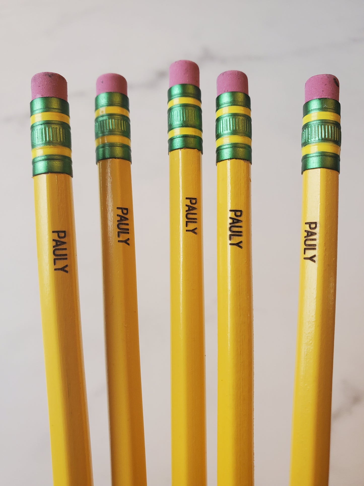5 pack Personalized Ticonderoga Pencils