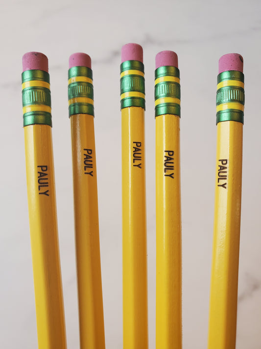5 pack Personalized Ticonderoga Pencils