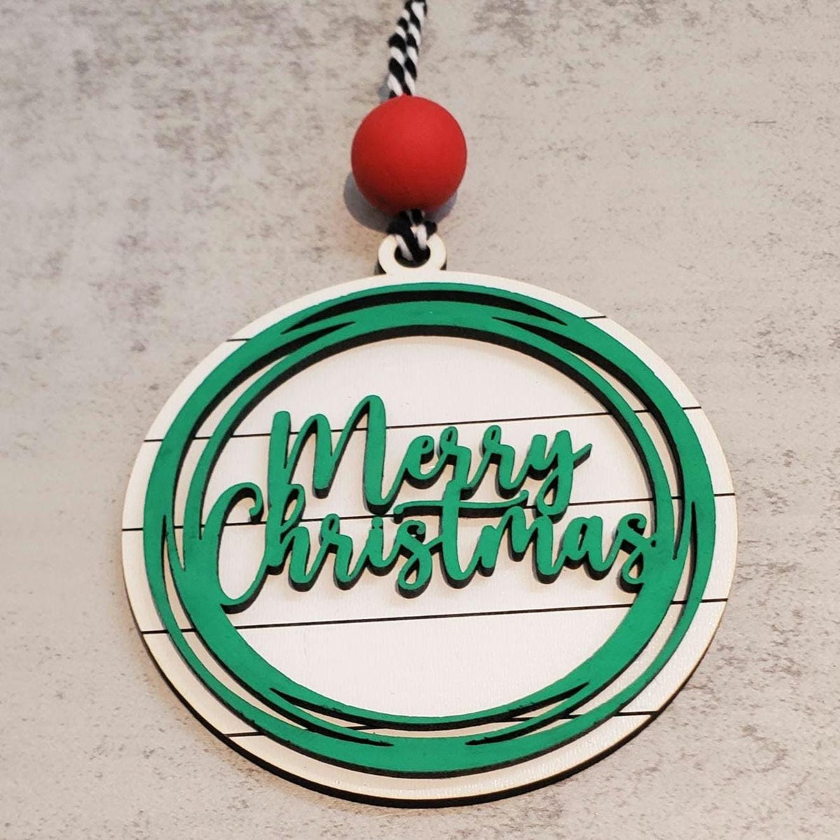 Farmhouse Merry Christmas Ornaments